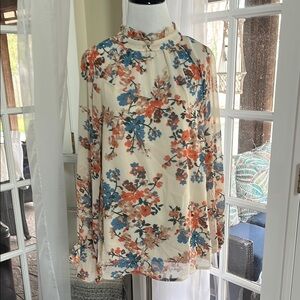 Floral Long Sleeve Women's Top